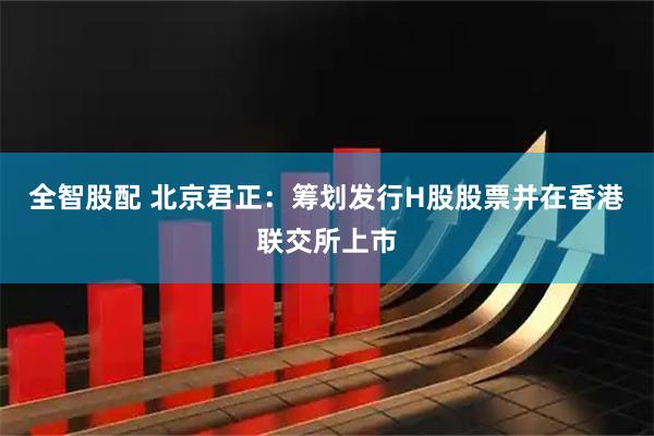 全智股配 北京君正：筹划发行H股股票并在香港联交所上市