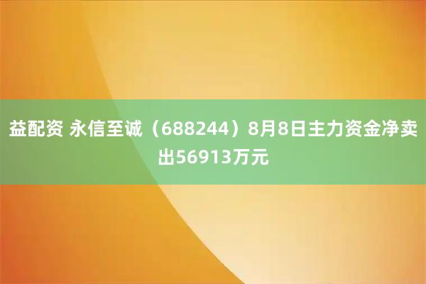 益配资 永信至诚（688244）8月8日主力资金净卖出56913万元